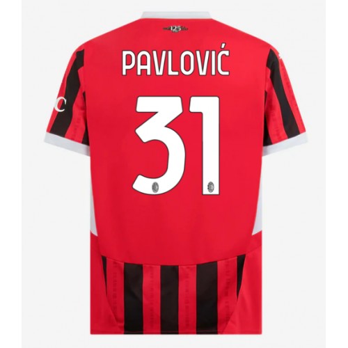 Dres AC Milan Strahinja Pavlovic #31 Domaci 2024-25 Kratak Rukav